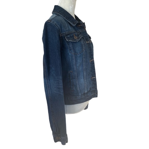 Mudd button up long sleeve collared denim jean jacket women’s size M - Picture 2 of 9
